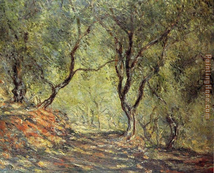 The Olive Tree Wood in the Moreno Garden painting - Claude Monet The Olive Tree Wood in the Moreno Garden art painting